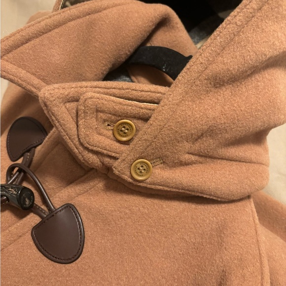 Men Authentic Burberry wool duffle coat with removable hood - Picture 11 of 11